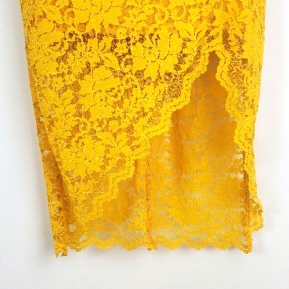 VICI Yellow Lace Dress - Picture 9 of 10